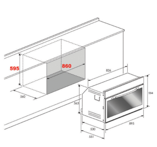 فرن كهربائي Electric Oven 90 cm - الصورة 2