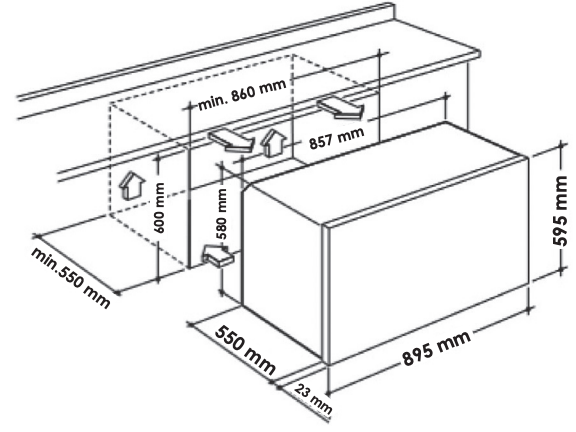 فرن كهرباء Electric Oven 90 cm - الصورة 2